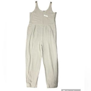 NWT Madewell Breezewoven Linen-Blend Tank Jumpsuit